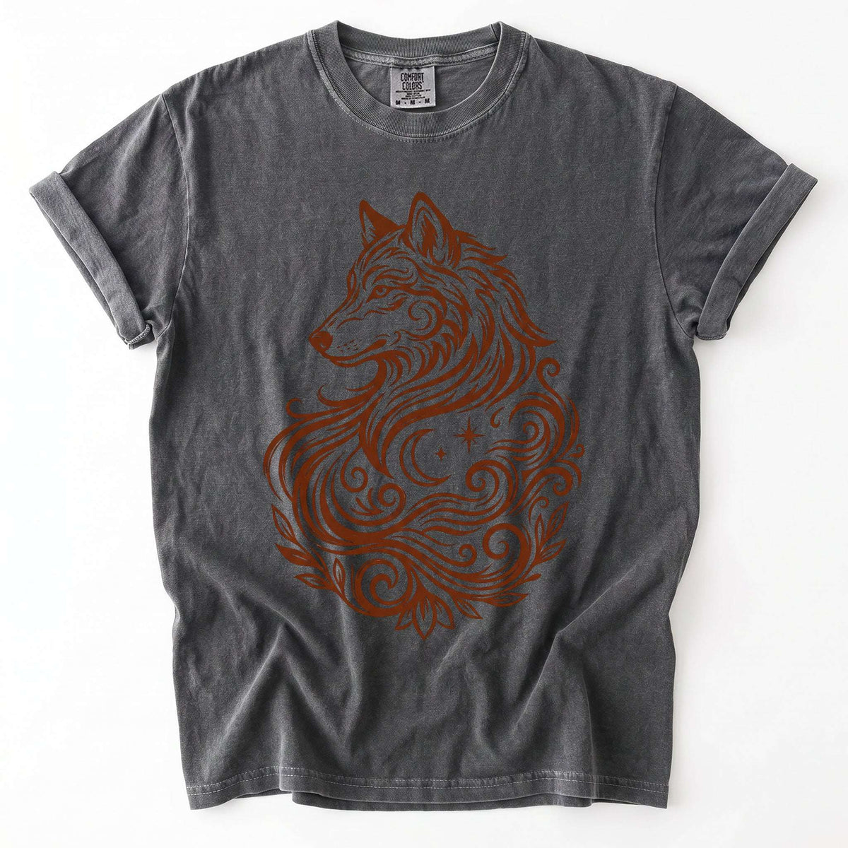 Swirling Wolf Vintage Washed T-Shirt