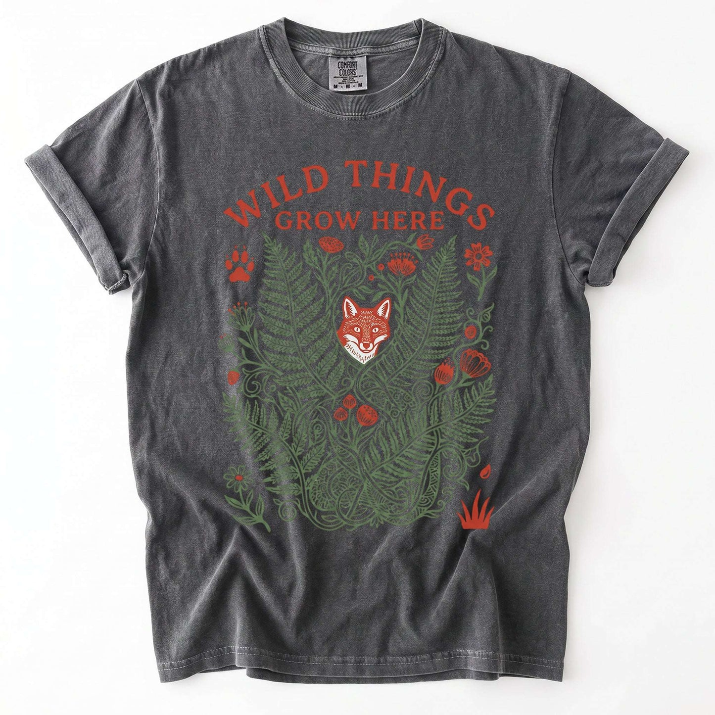 Wild Things Grow Here Vintage Washed T-Shirt
