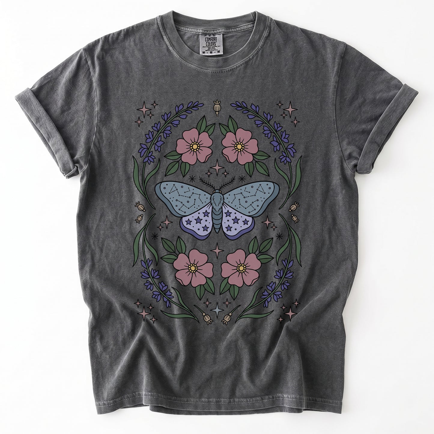 Constellation Moth Vintage Washed T-Shirt