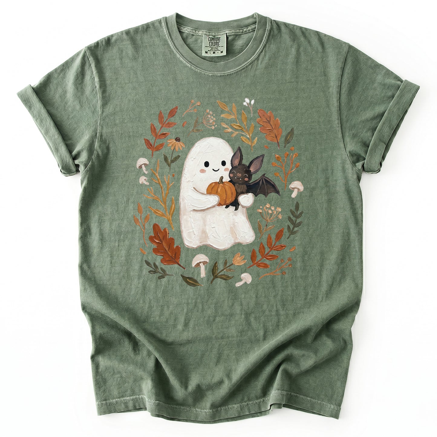 Cozy Autumn Ghost Vintage Washed T-Shirt