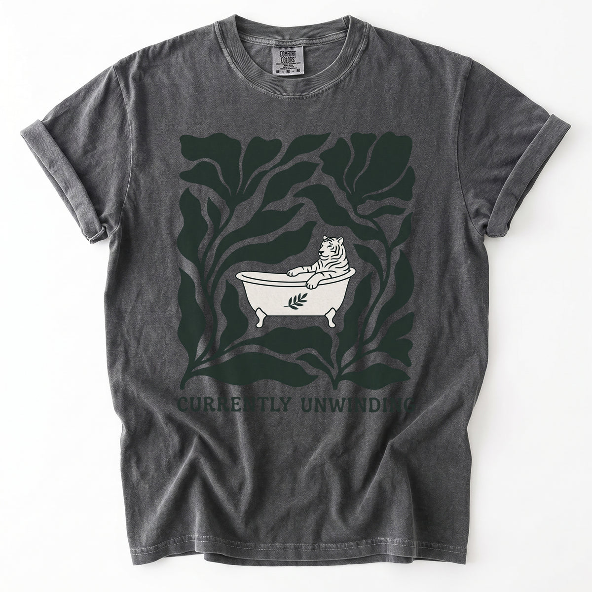 Currently Unwinding Tiger Vintage Washed T-Shirt