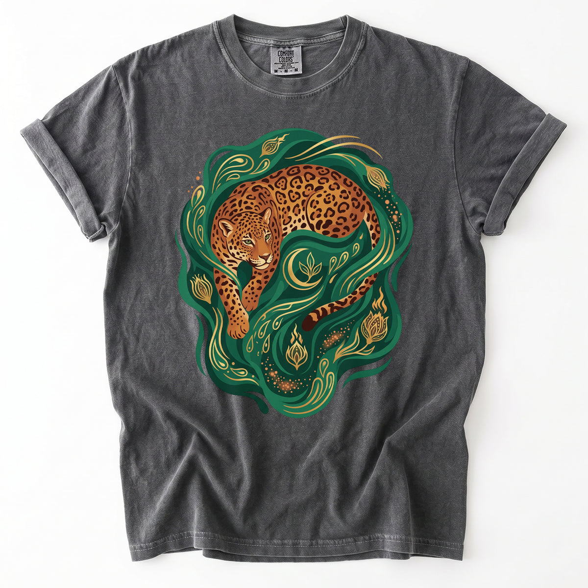 Emerald Jungle Jaguar Vintage Washed T-Shirt
