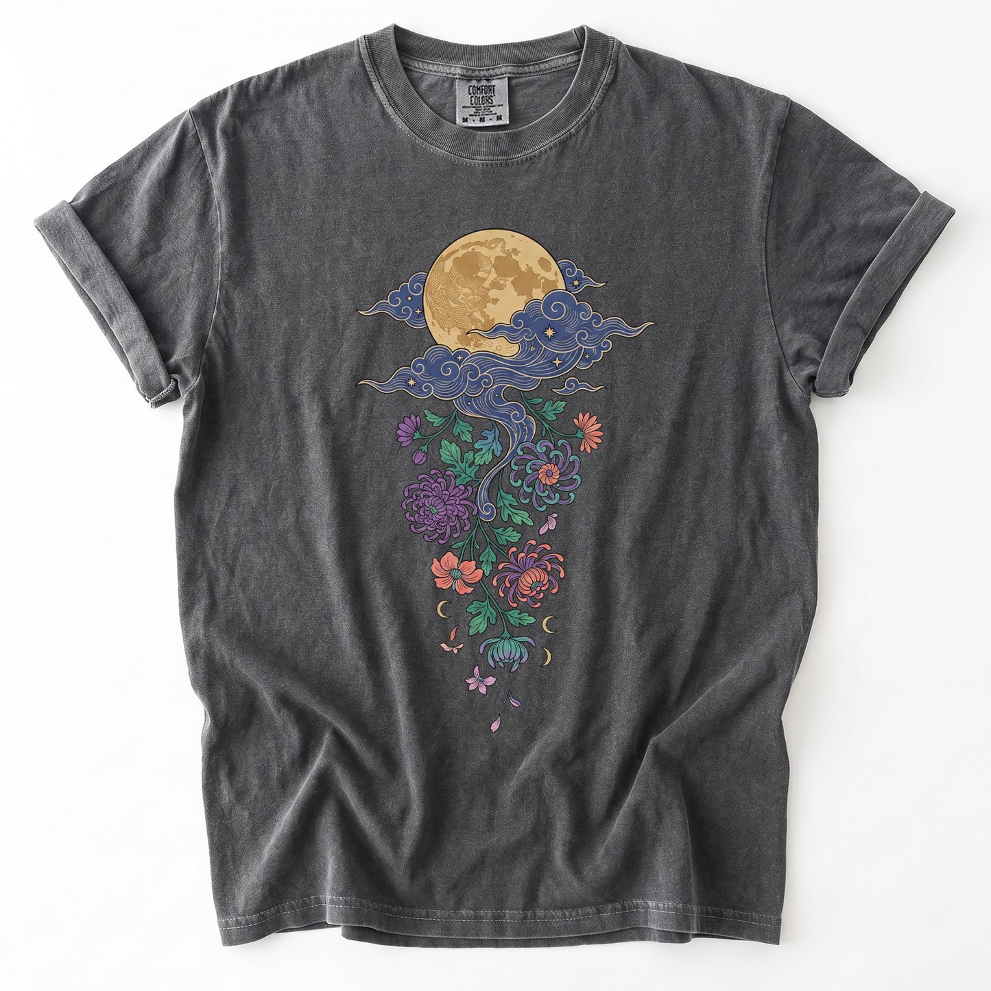 Glowing Full Moon Vintage Washed T-Shirt