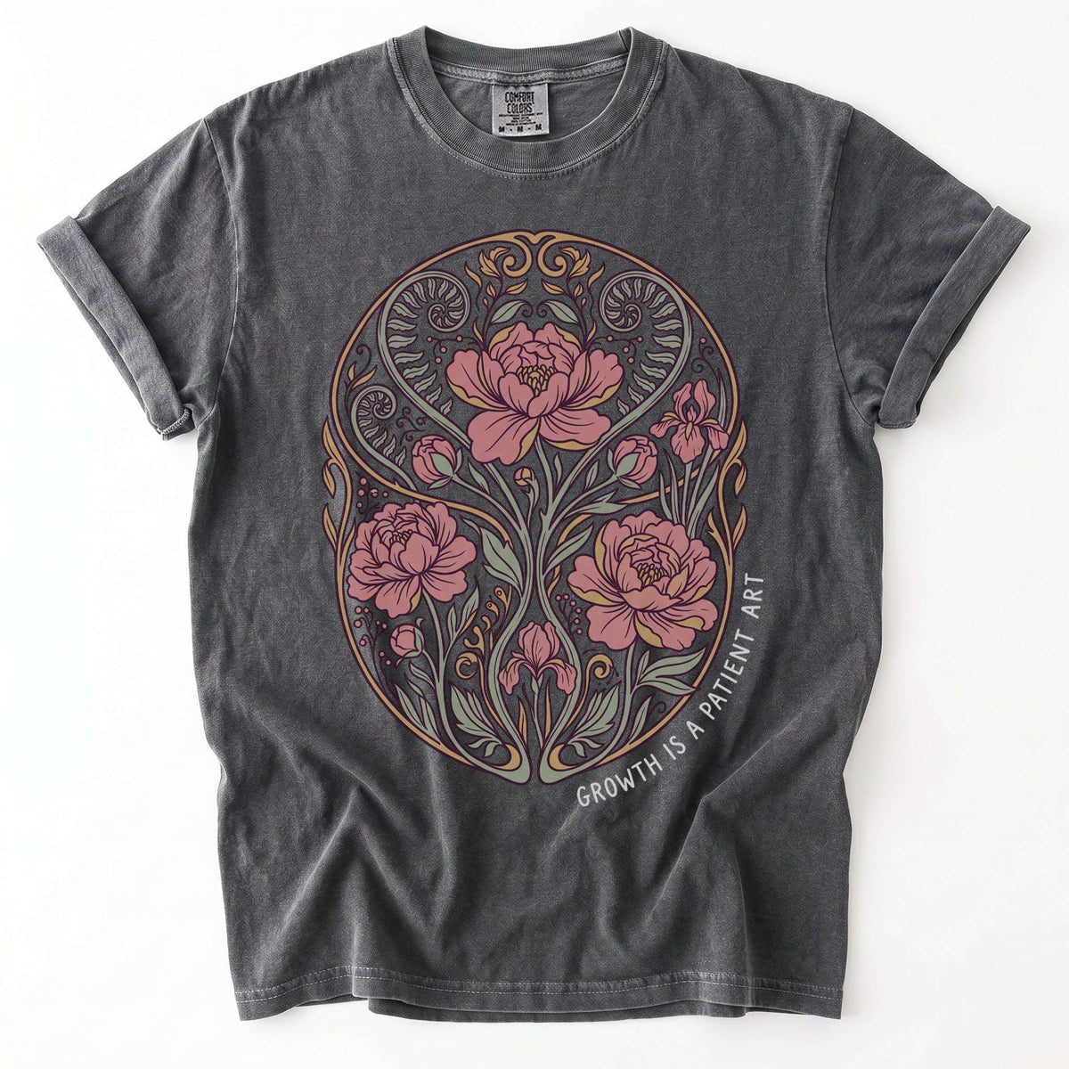 Growth Is A Patient Art Vintage Washed T-Shirt
