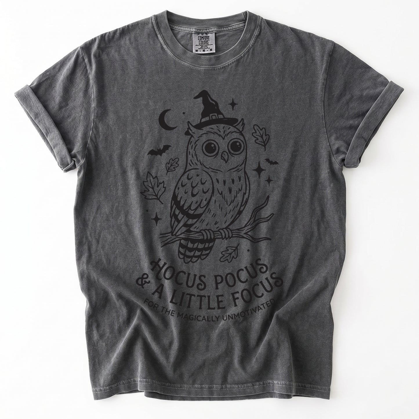 Hocus Pocus Witchy Owl Vintage Washed T-Shirt