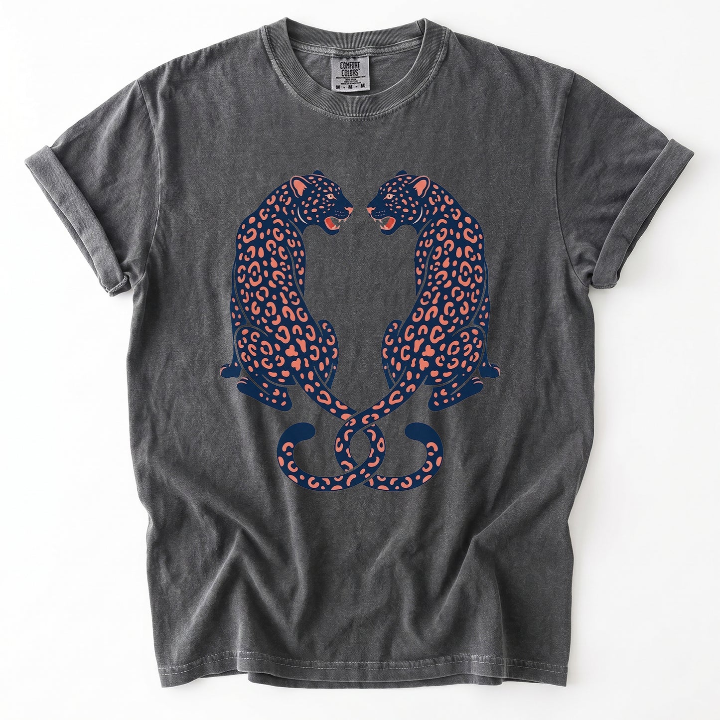 Symmetrical Leopards Vintage Washed T-Shirt