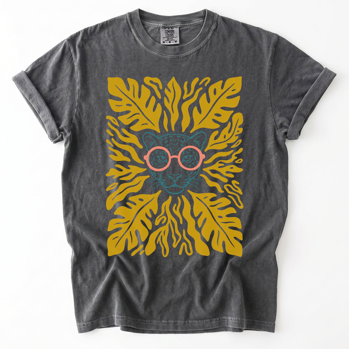 Matisse Leopard In Glasses Vintage Washed T-Shirt