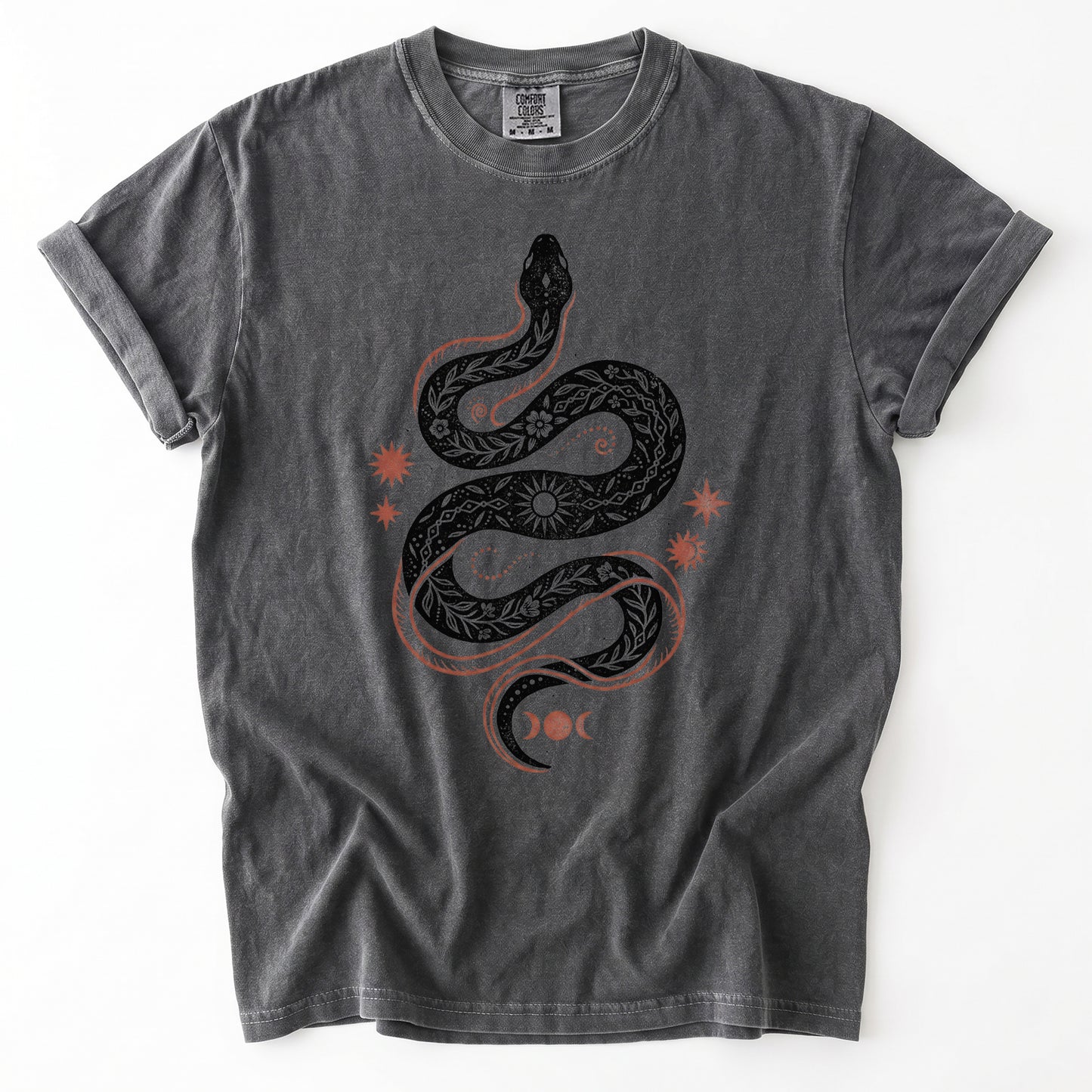 Mystical Celestial Snake Heavyweight T-Shirt