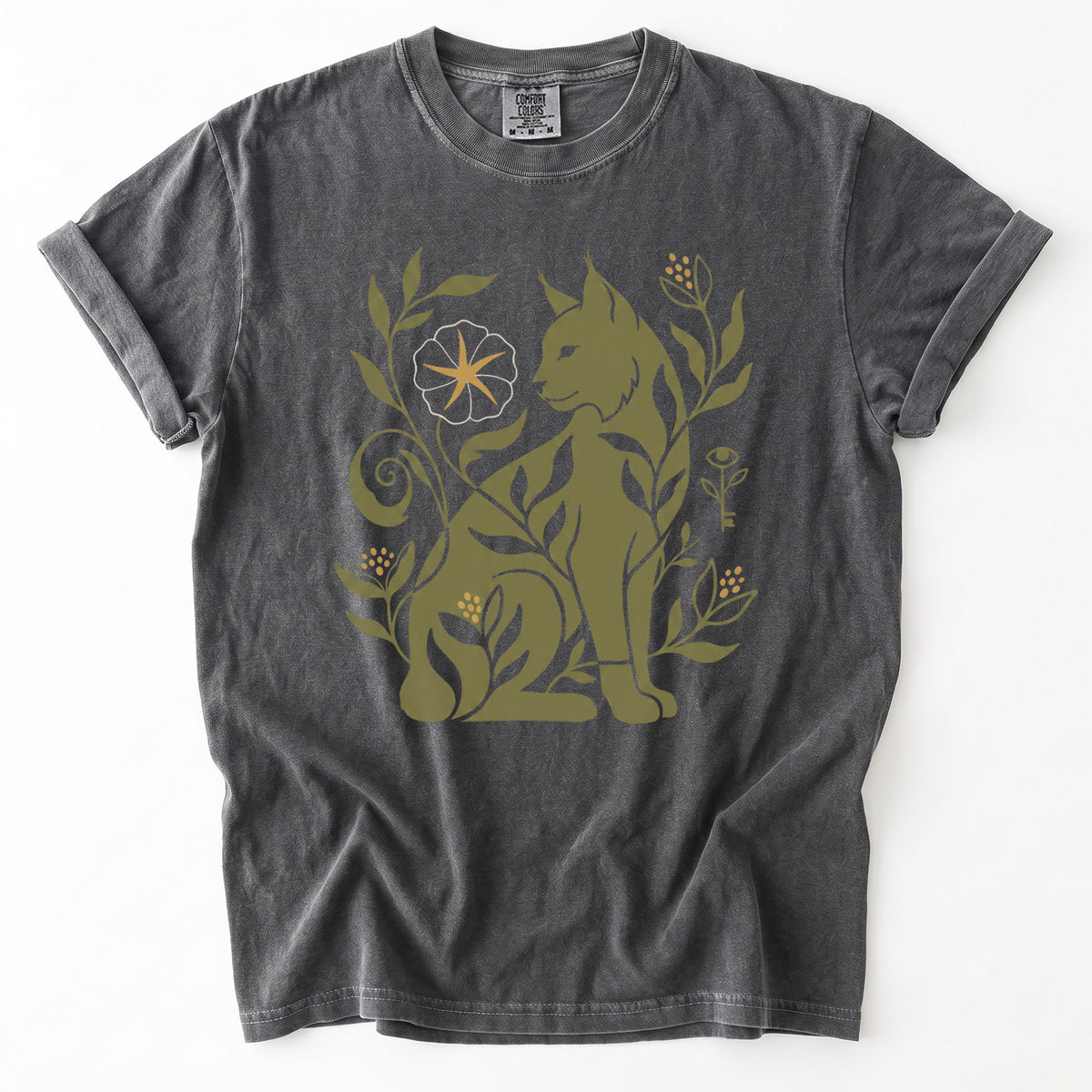 Mystical Wildcat Vintage Washed T-Shirt