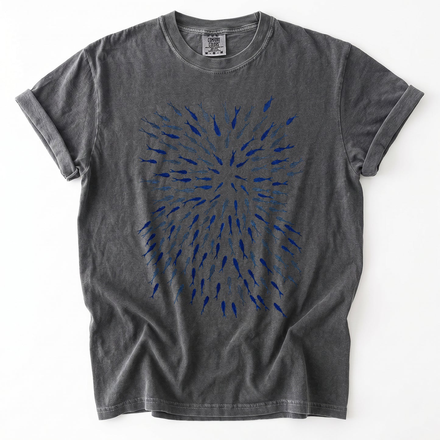 Minimalist Oceanic Fish Heavyweight T-Shirt