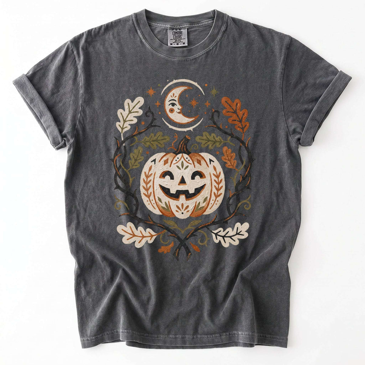 Smiling Pumpkin Vintage Washed T-Shirt