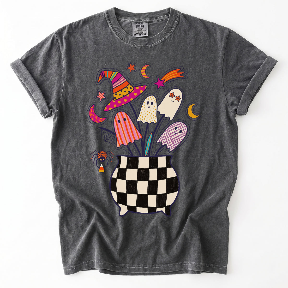 Spooky Ghost Bouquet Vintage Washed T-Shirt