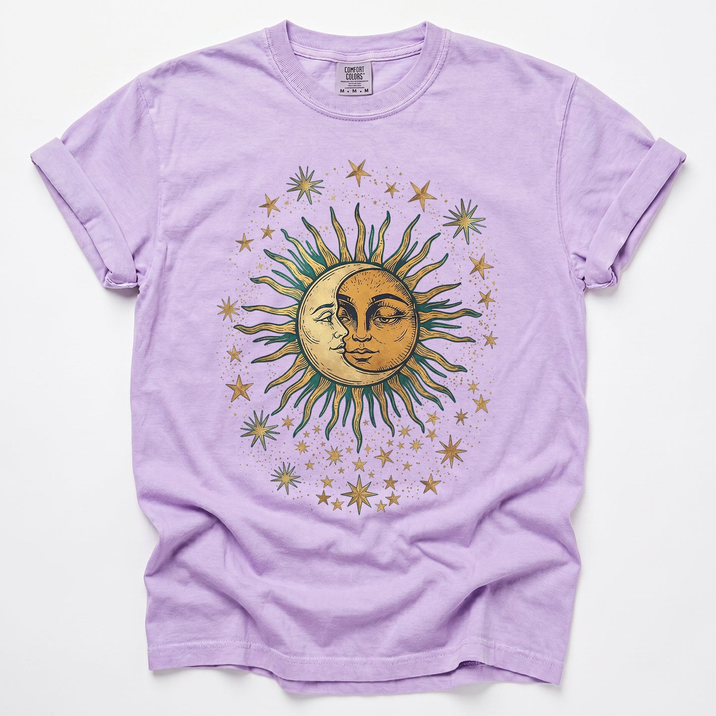Sun & Moon Mystical Vintage Washed T-Shirt