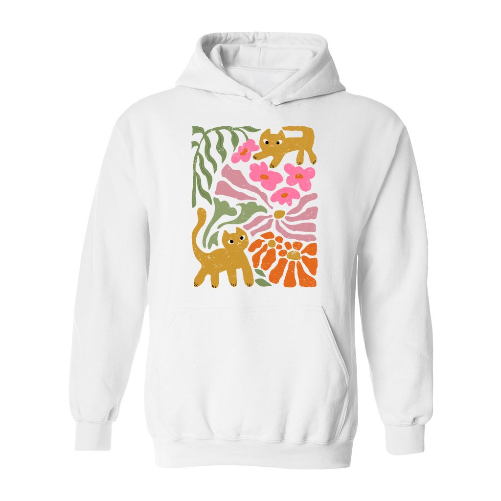 Groovy Cat & Bloom Hoodie - Rue Mentana