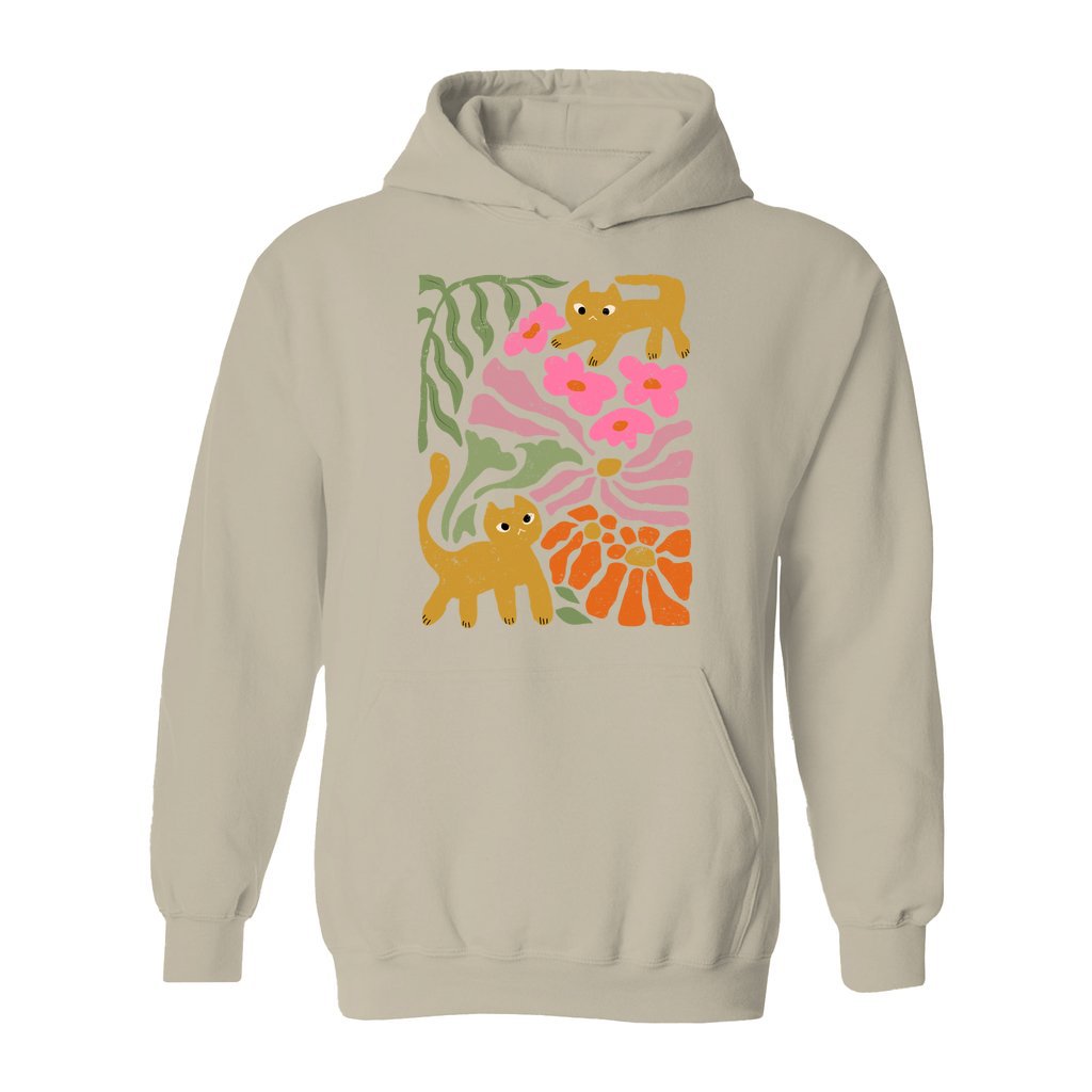Groovy Cat & Bloom Hoodie - Rue Mentana