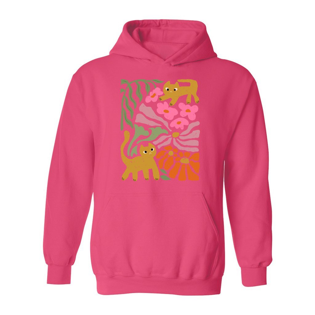 Groovy Cat & Bloom Hoodie - Rue Mentana