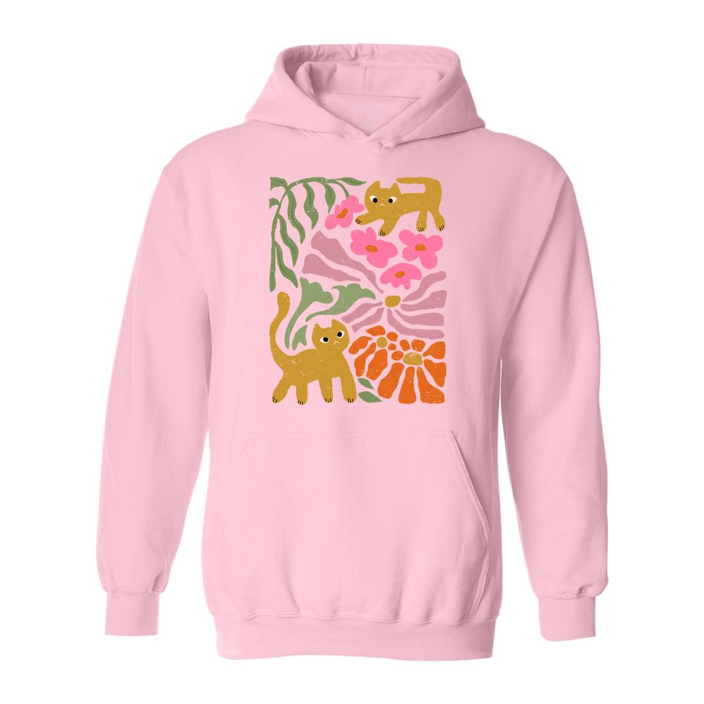 Groovy Cat & Bloom Hoodie - Rue Mentana