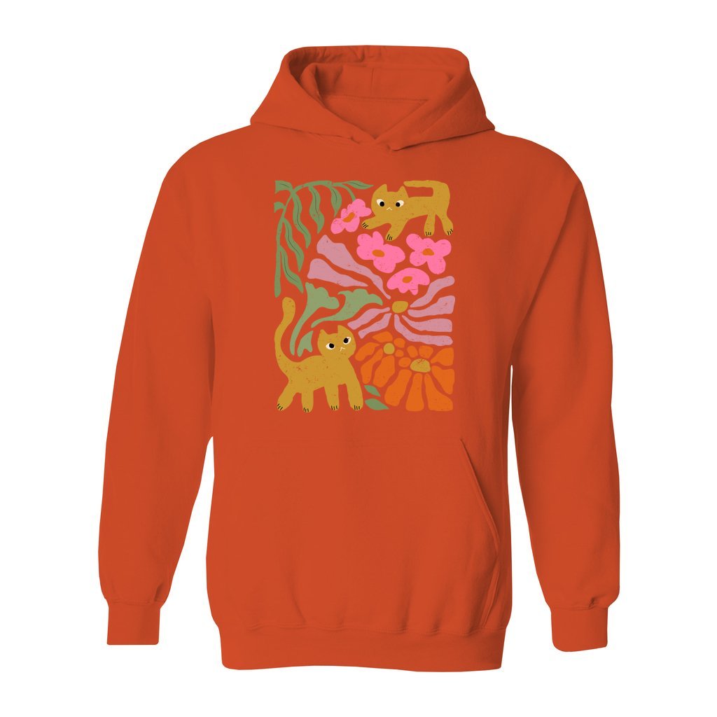 Groovy Cat & Bloom Hoodie - Rue Mentana