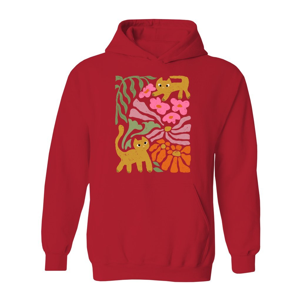 Groovy Cat & Bloom Hoodie - Rue Mentana