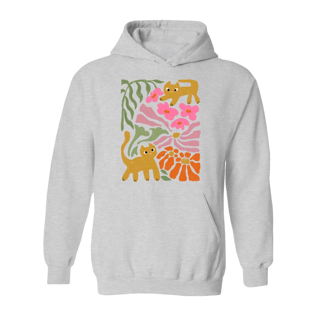 Groovy Cat & Bloom Hoodie - Rue Mentana