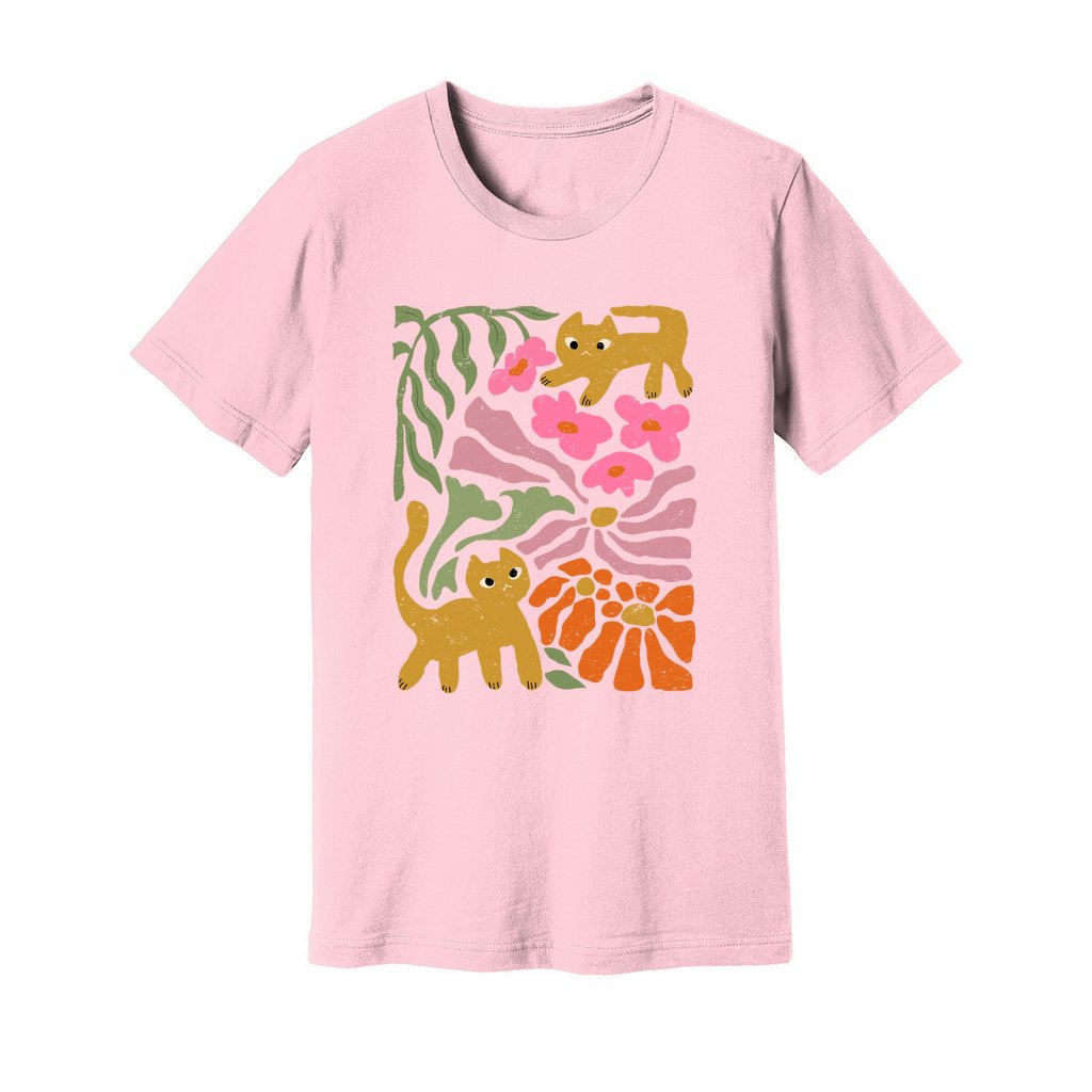 Cats And Flowers T-Shirt - Rue Mentana