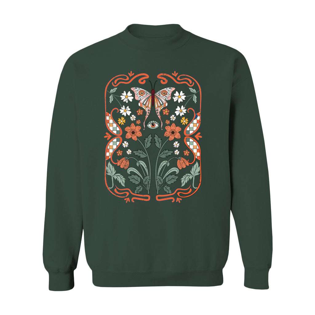Art Nouveau Flowers Sweatshirt - Rue Mentana