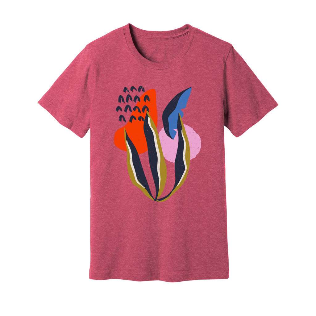 Abstract Botanical T-Shirt - Rue Mentana