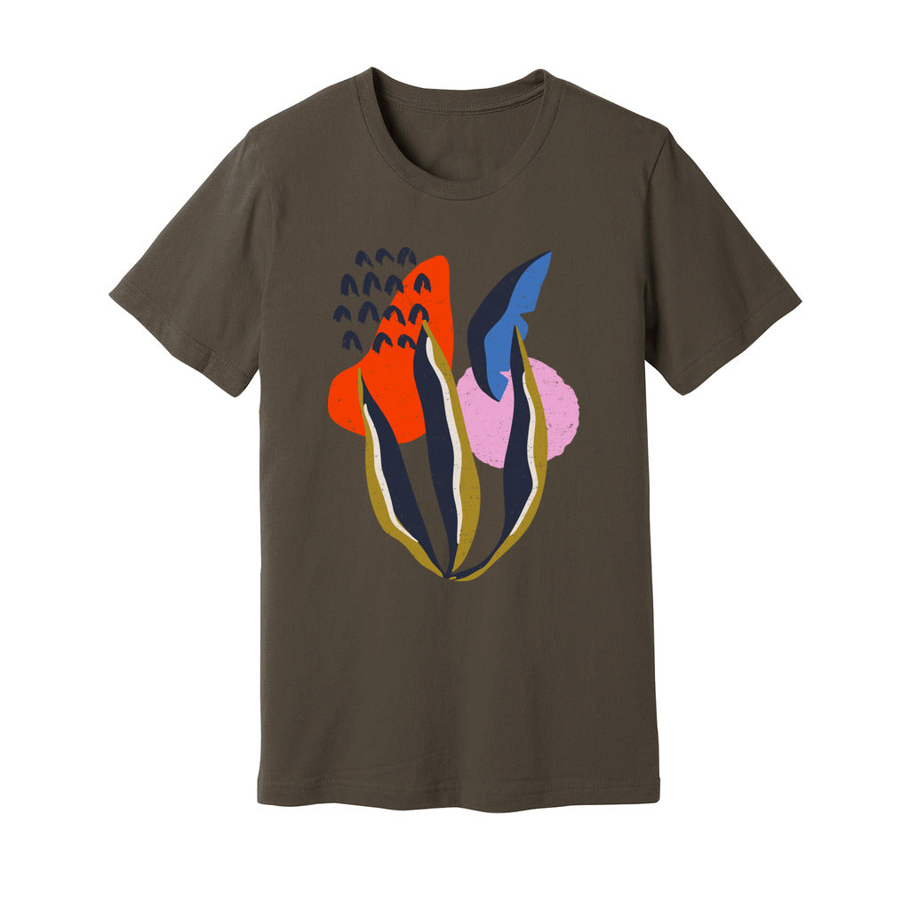 Abstract Botanical T-Shirt - Rue Mentana