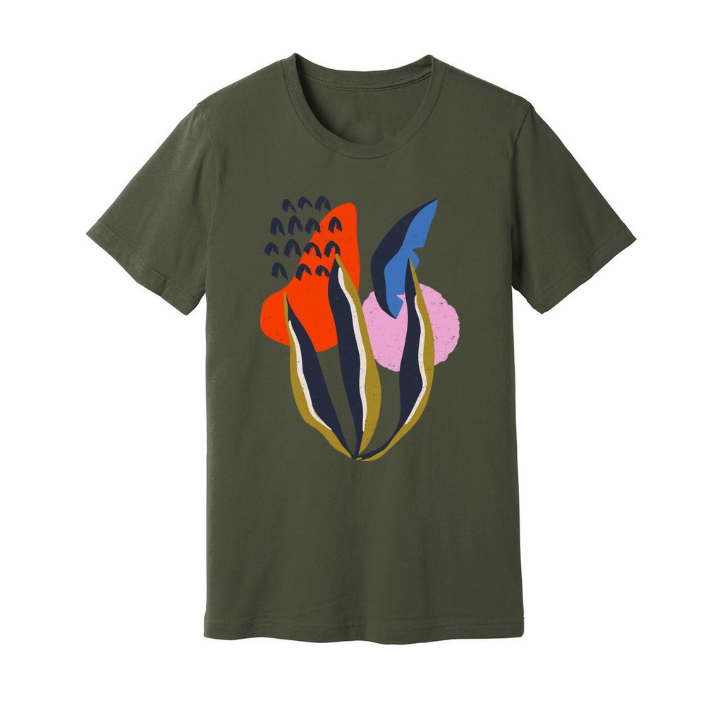 Abstract Botanical T-Shirt - Rue Mentana