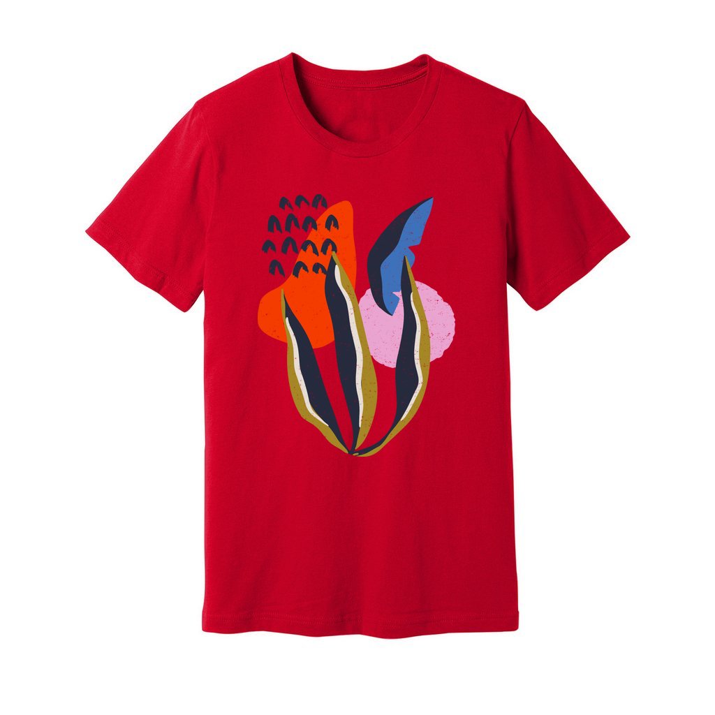 Abstract Botanical T-Shirt - Rue Mentana