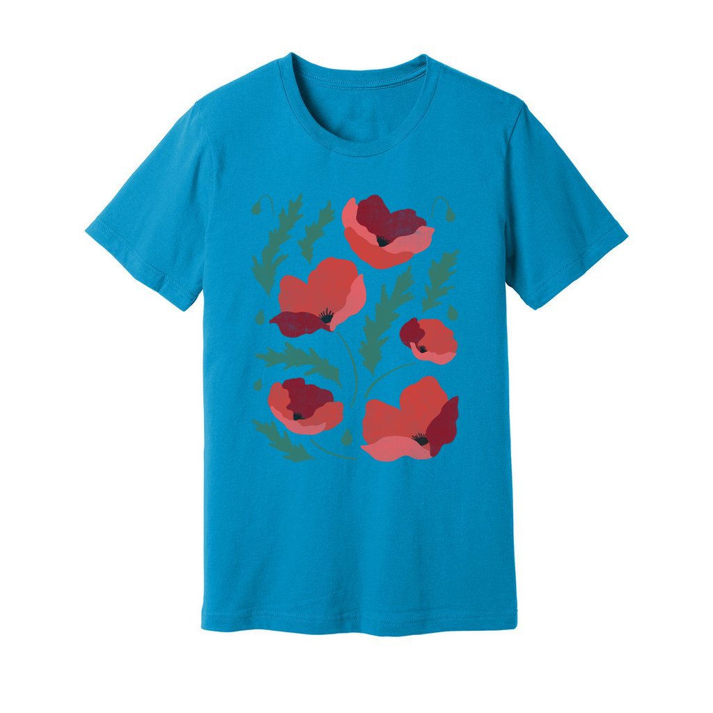 Poppies Flowers T-Shirt - Rue Mentana