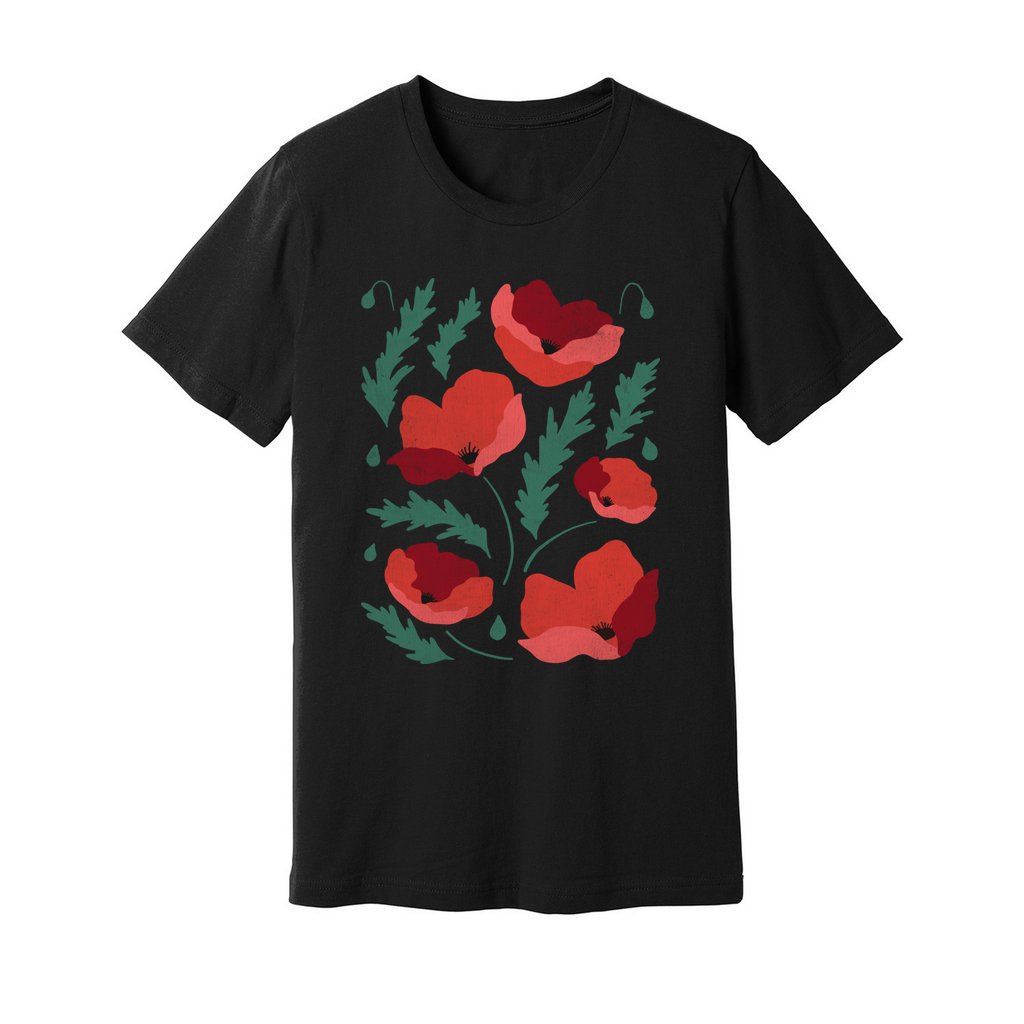 Poppies Flowers T-Shirt - Rue Mentana