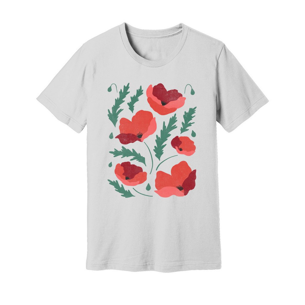 Poppies Flowers T-Shirt - Rue Mentana