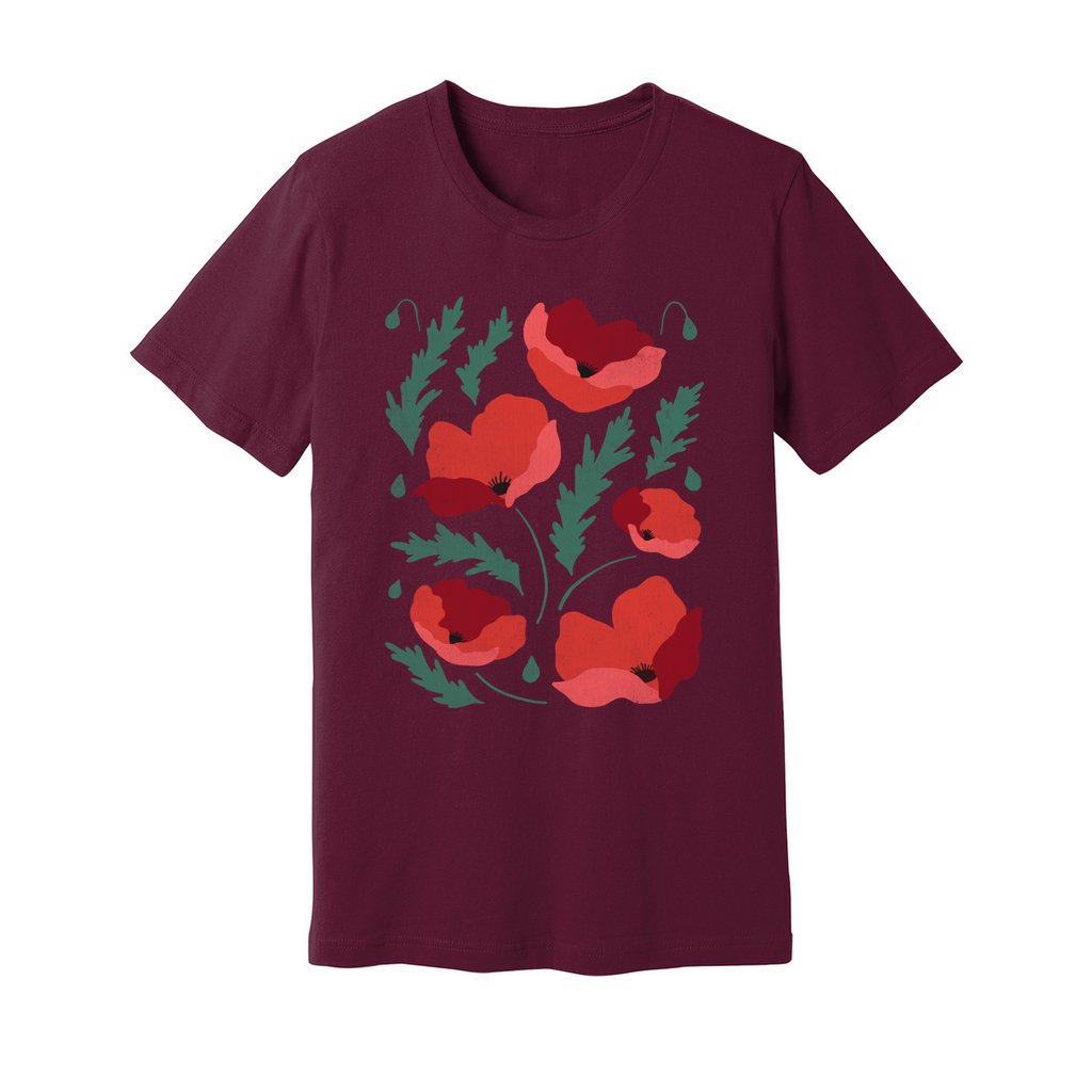 Poppies Flowers T-Shirt - Rue Mentana
