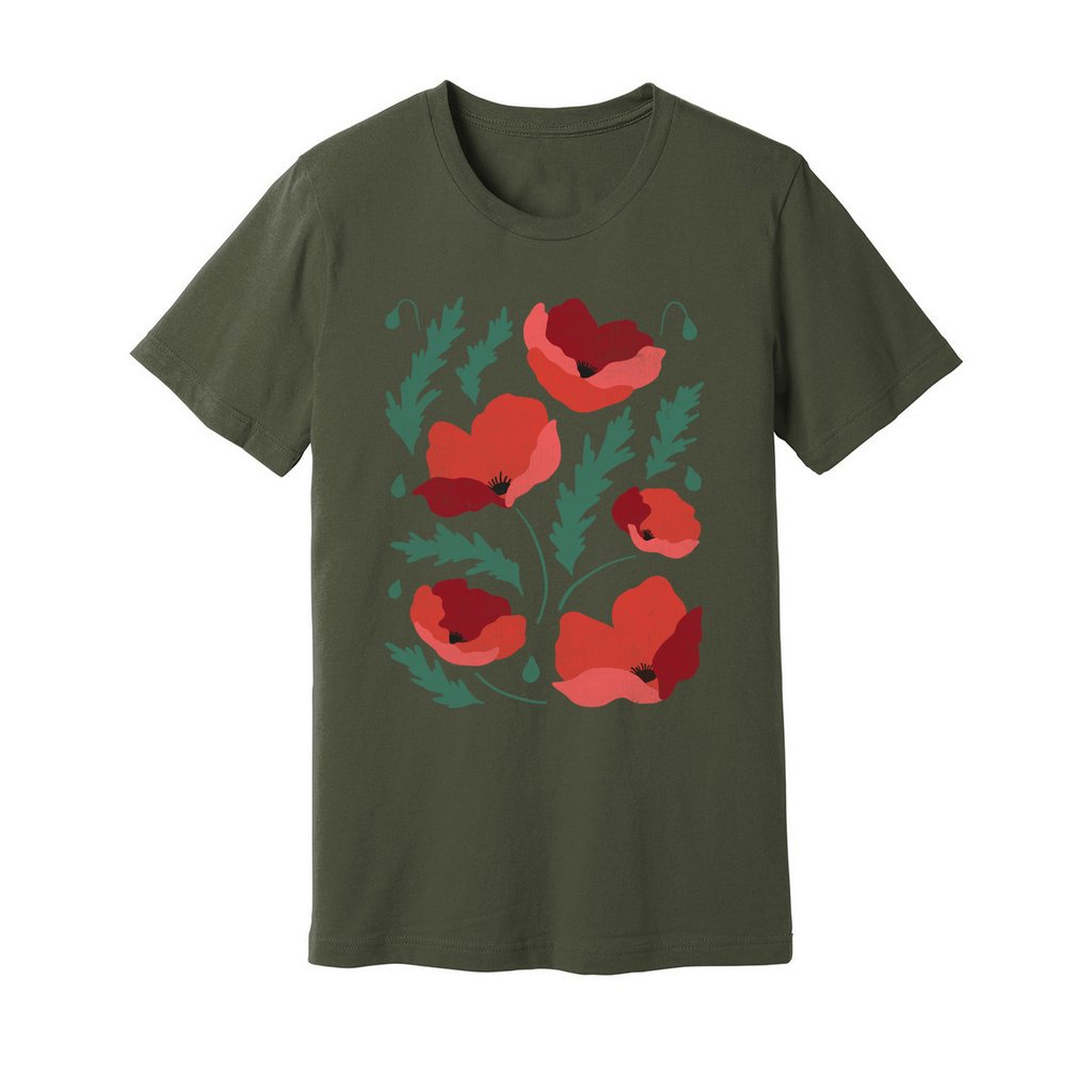 Poppies Flowers T-Shirt - Rue Mentana