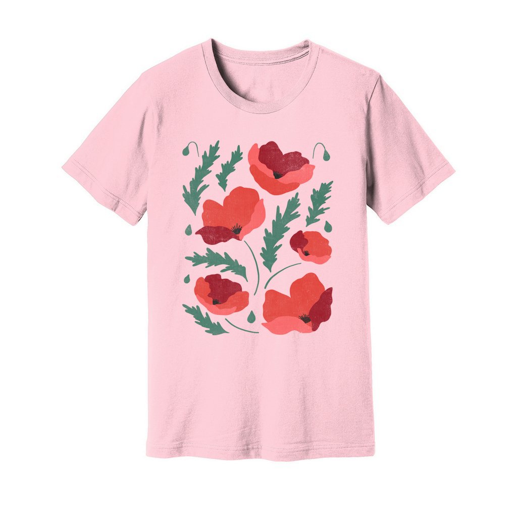 Poppies Flowers T-Shirt - Rue Mentana