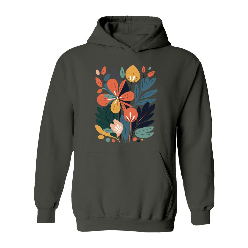 Modern Floral Hoodie - Rue Mentana