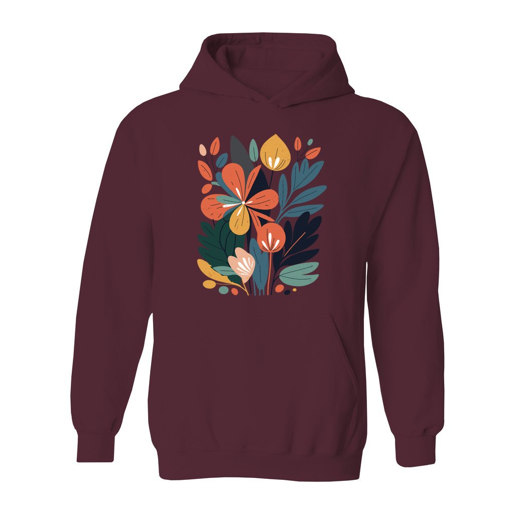 Modern Floral Hoodie - Rue Mentana
