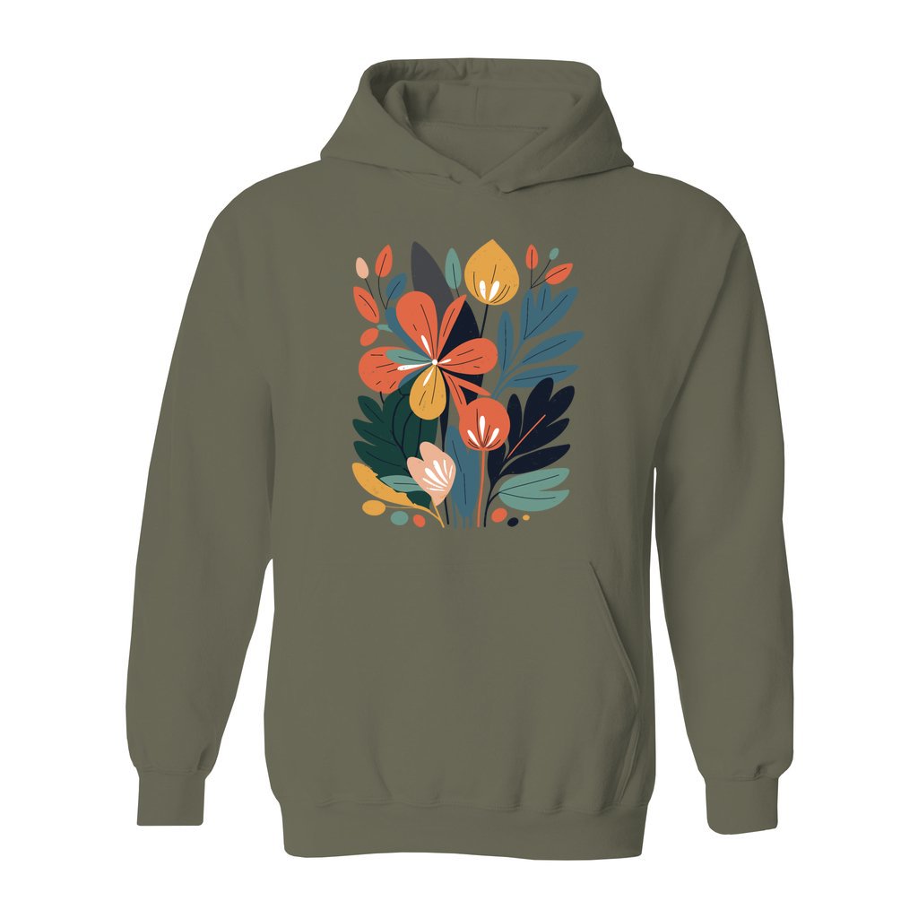 Modern Floral Hoodie - Rue Mentana