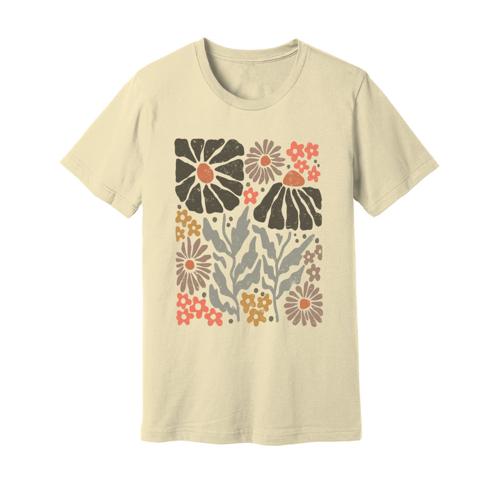 Boho Abstract Flowers T-Shirt - Rue Mentana