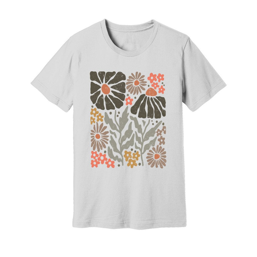 Boho Abstract Flowers T-Shirt - Rue Mentana