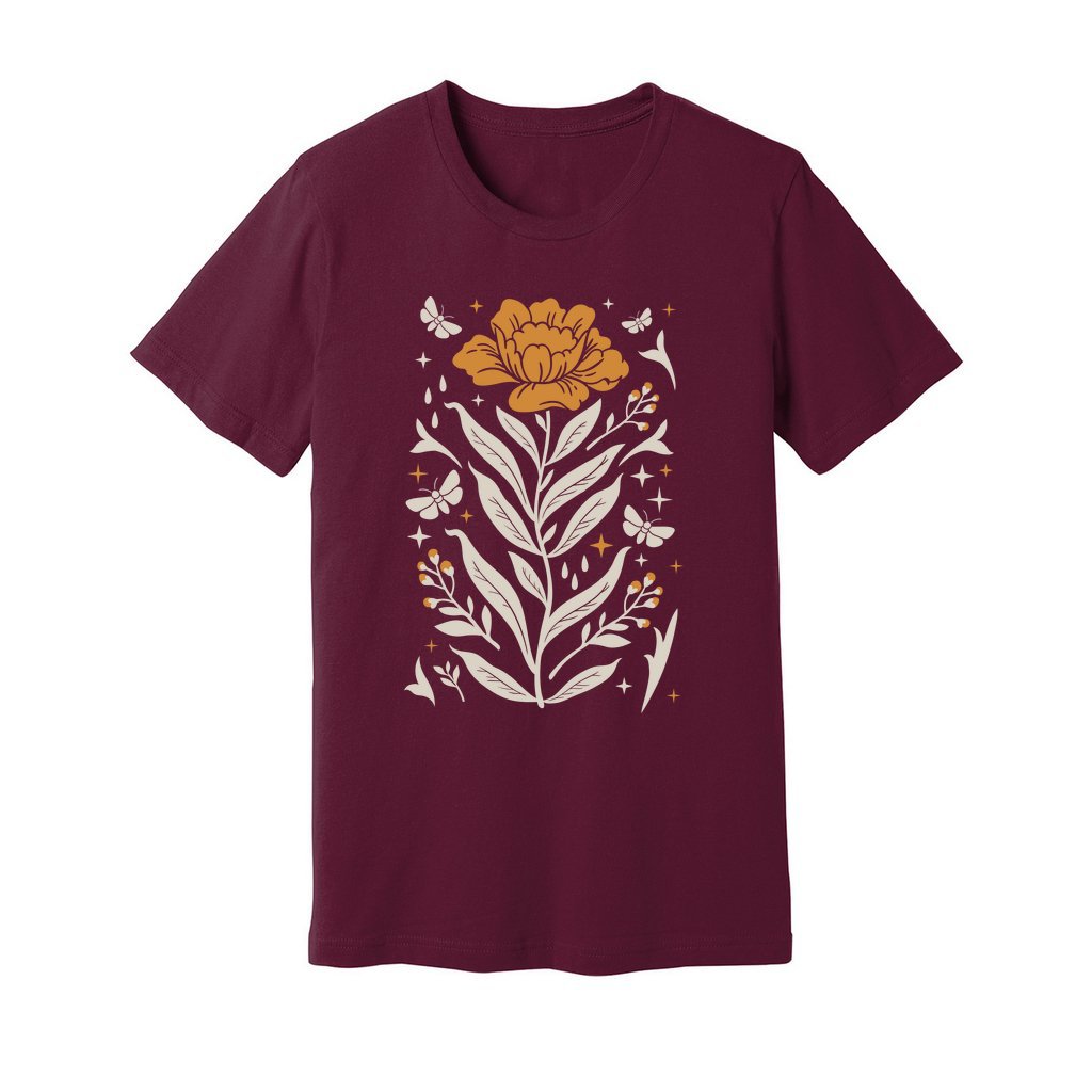 Boho Mystical Wildflowers T-Shirt - Rue Mentana