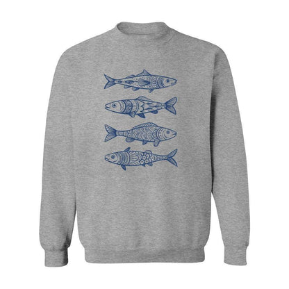 Boho Fish Pattern Sweatshirt - Rue Mentana
