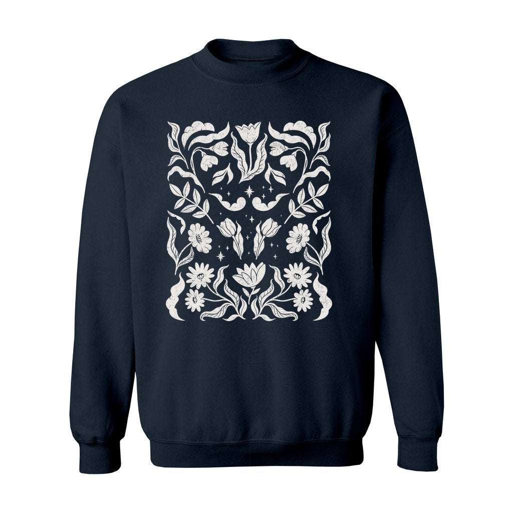 Ornate Floral Pattern Sweatshirt - Rue Mentana