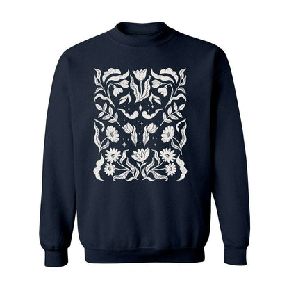Ornate Floral Pattern Sweatshirt - Rue Mentana
