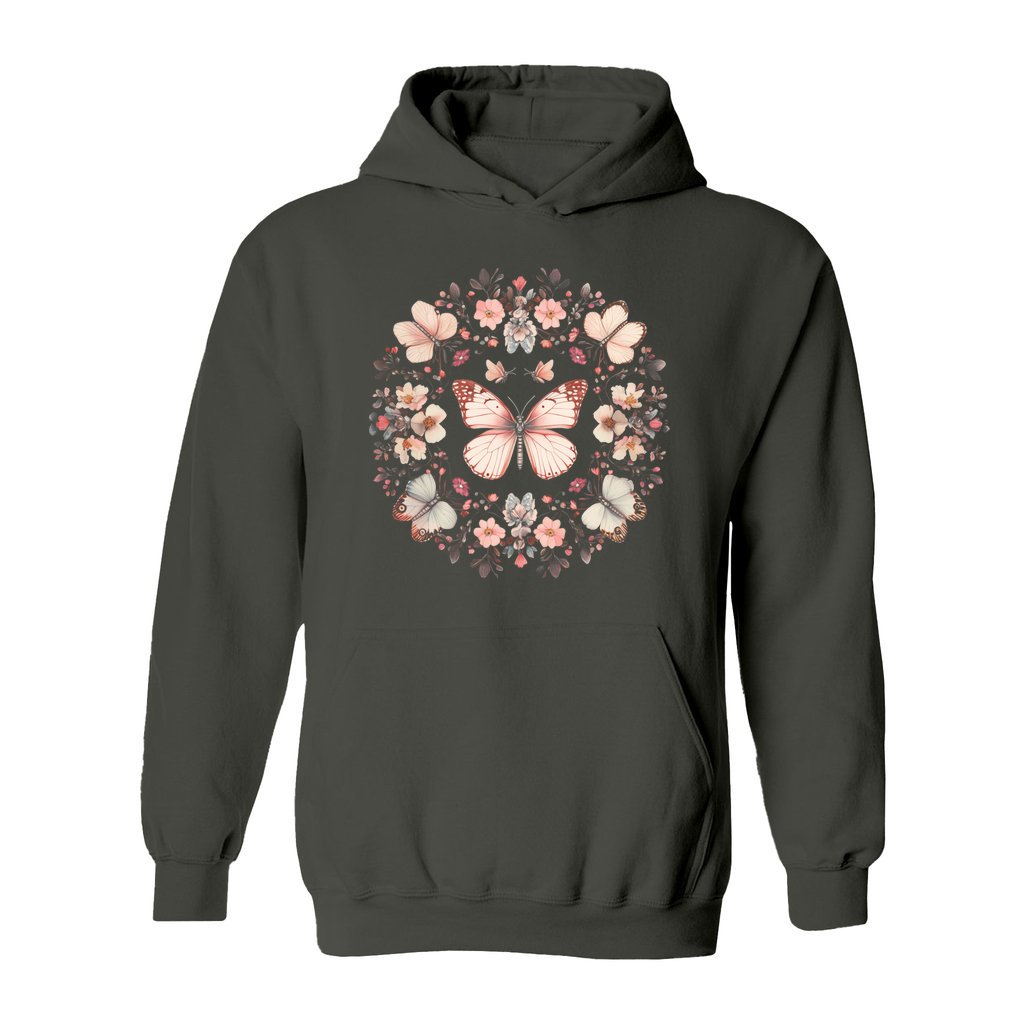 Butterfly Wreath Hoodie - Rue Mentana