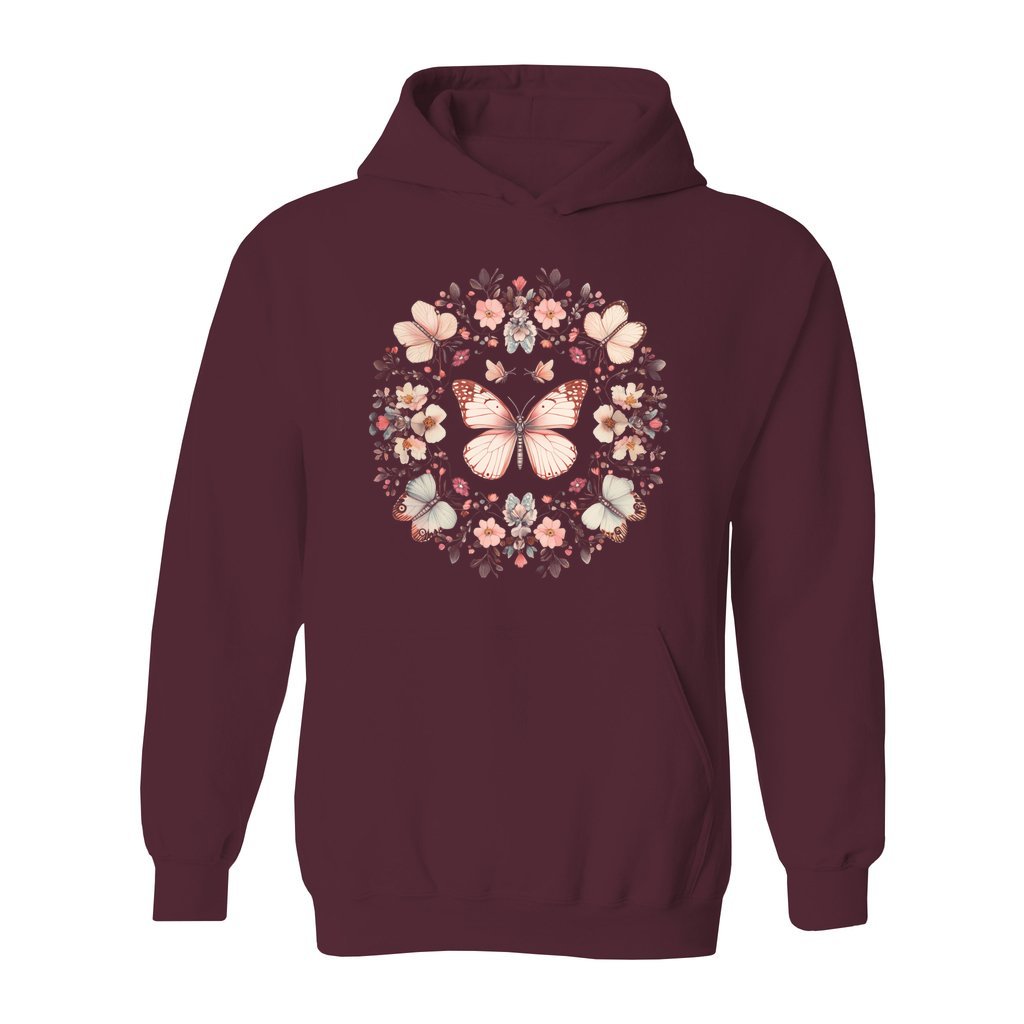 Butterfly Wreath Hoodie - Rue Mentana