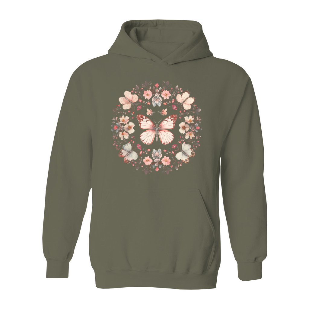 Butterfly Wreath Hoodie - Rue Mentana