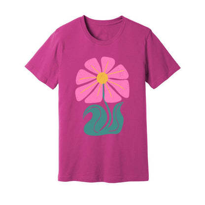 Pink Wild Flower T-Shirt - Rue Mentana