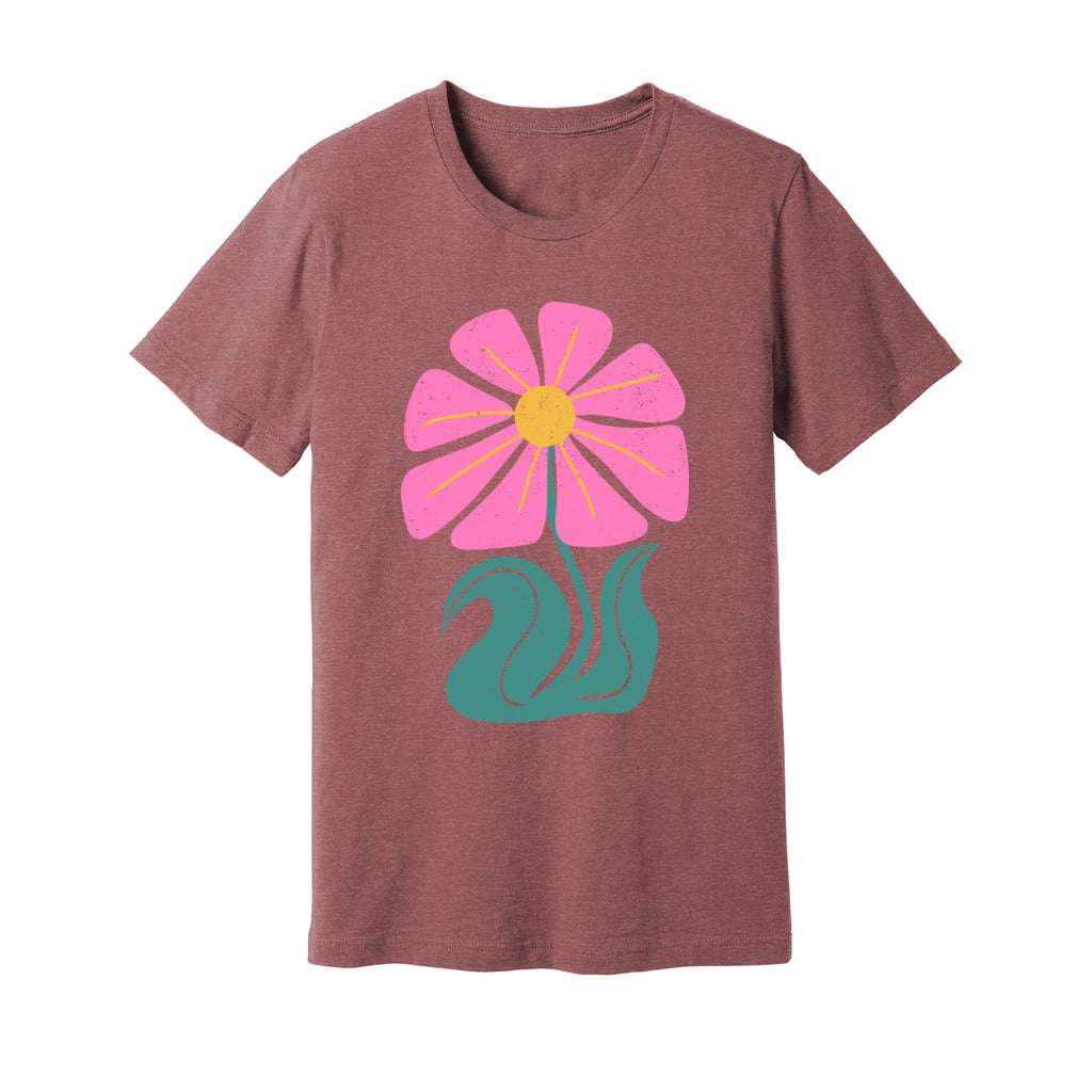 Pink Wild Flower T-Shirt - Rue Mentana